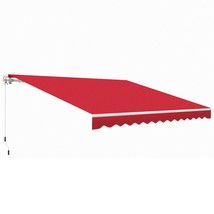 Outsunny 12x10 Retractable Patio Awning | UV/Water-Resistant Shade - $308.99