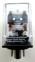 Dayton Relay 5X825M 12V Coil 10Amp DPDT 8-Pin Circular Pin Relay - $24.70