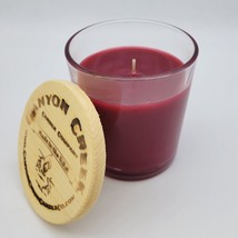 NEW Canyon Creek Candle Company 8oz tumbler POMEGRANATE scented jar Handmade - £14.91 GBP