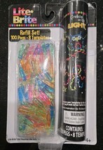 Lite-Brite Refill Set! (100 pegs &amp; 8 reusable templates) - Create With L... - $178.84 MXN