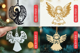 Paper Cut Christmas Angel SVG Bundle - $60.00