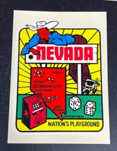 Decal Las Vegas Cowboy Slot Craps Travel  Souvenirs Car Automobile Luggage 1970s - £18.19 GBP