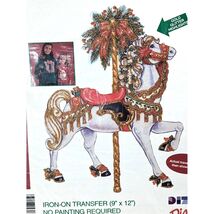 Colorlooks 1995 Carousel Horse Iron-On Transfer Full-Color Design Glitte... - $14.95