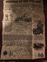 Weapons Of The Civil War Parchment Poster - $2.00
