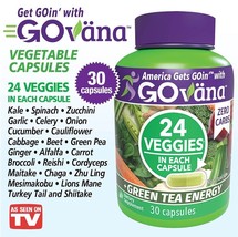 GOvana Ultra-Premium 24 Veggies Capsules 30 Ct Zero Carbs Vegetable Supplement - £24.84 GBP