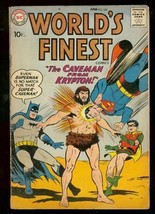 WORLDS FINEST #102 1959-SUPERMAN-BATMAN-TOMMY TOMORROW VG - $44.14