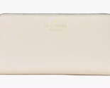 Kate Spade Bailey Large Slim Bifold White Leather Wallet K9754 NWT Ivory... - $57.41