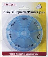 Assured 7-Day Weekly Pill Medication Organizer Tray (Blue) - £11.63 GBP