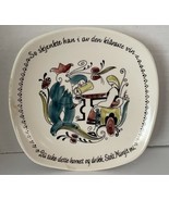 NORWEGIAN STAVANGERFLINT Stolt Margit Plate Norway 7&quot; Anne Lofthus Handp... - $26.91 CAD