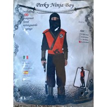 Children&#39;s Boys XL Ninja Halloween Costume With Plastic Weapons - £11.65 GBP