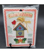 New Sealed Vintage 1994 Wire Whimsy Needlepoint Holiday Christmas Birdhouse - £7.79 GBP