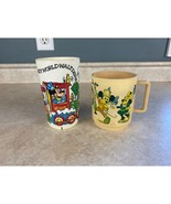 Walt Disney Productions Vintage Plastic Drinking Cups Lo Of 2 - $209.93 MXN