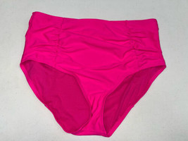 MSRP $20 California Waves Plus Size Shirred Swim Bottoms Hot Pink Size 3(22/24) - £9.18 GBP