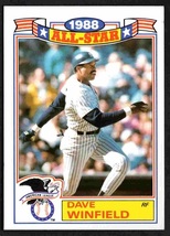 1989 Topps Glossy All Star Baseball Card #8 New York Yankees Dave Winfield ! - £0.39 GBP