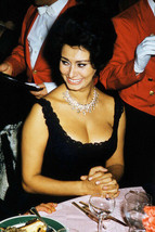 Sophia Loren 11x17 Mini Poster busty candid at event 1960&#39;s - £14.15 GBP
