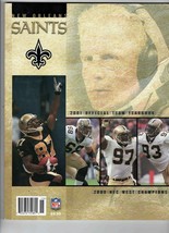2001 New Orleans Saints Yearbook Deuce McAllister Rookie Season - $14.84