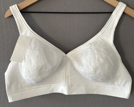 Playtex 18 Hour Super Soft Wirefree Bra Style 4690 White Size 42DD - $17.41