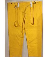 YELLOW XXL 2XL WET RAIN SUIT PANTS BOTTOMS ADJUSTABLE ALESTIC CLIP ON SU... - €13,98 EUR