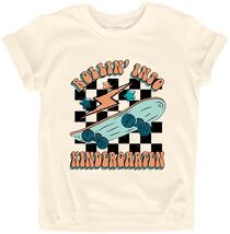 FAYALEQ Rollin Into Kindergarten Skateboard Shirt Beige Kids - Size 3-4T - $89.95 MXN FAYALEQ Rollin Into Kindergarten Skateboard Shirt Beige Kids - Size 3-4T - $89.95 MXN