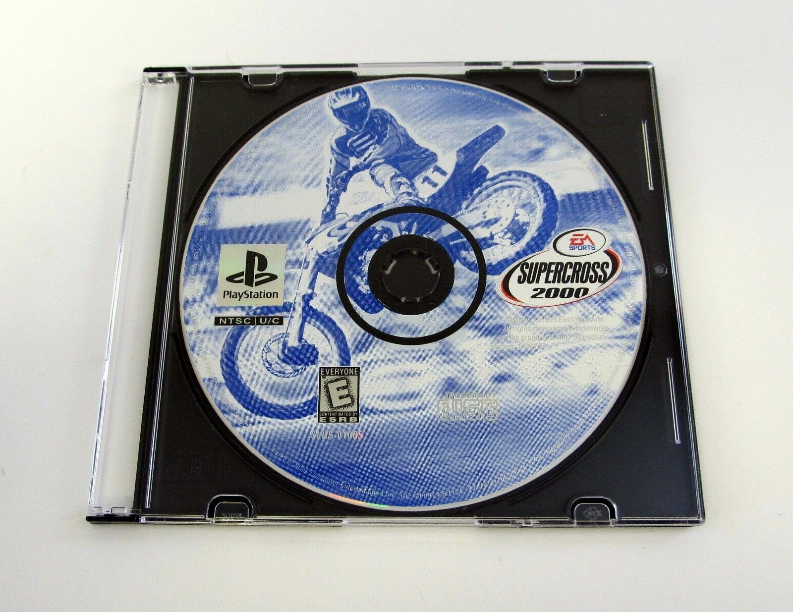 Supercross 2000 Authentic Sony PlayStation 1 PS1 Game Disc + Case 1999 - $1.48
