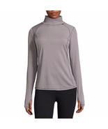 Xersion Women&#39;s Mock Neck Pull Over Long Sleeve Shirt Charcoal SMALL Ath... - $31.81 CAD