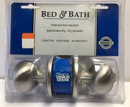 Brand New Today's Design House Bed &amp; Bath Satin Nickel Finish Doorknob Set - $8.95