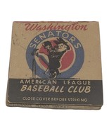 Rare Washington Senators Matchbook 1960 Schedule Baseball - $277.13 MXN