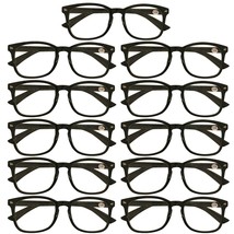 11Pack Mens Womens Oval Round Frame Reading Glasses Blue Light Blocking ... - £16.21 GBP