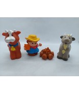 Fisher Price Little People Farmer with Cow, Horse &amp; Campfire Lot of 4 2007 - $188.30 MXN