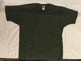 NWOT&#39;s  Fruit of the Loom Lof- Teez OD Olive Drab Green Short Sleeve Shirt XL - £10.99 GBP