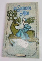 VTG To Someone Nice Greeting Card Book Mailer Snow Queen Hans Christian Andersen - £7.78 GBP