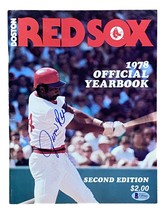Jim Rice Signé Boston Red Sox 1978 Officiel Annuaire Bas - $87.29