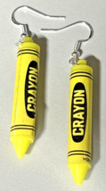 New from Vintage Mini Yellow Crayon Cracker Jack Charms Costume Jewelry - £10.38 GBP