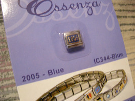 Essenza Italian Charm - Links Together Makes A Bracelet - New - Blue 2005 Charm - £1.16 GBP