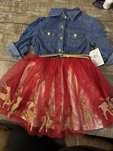 Lilt Christmas Girls Glitter Dress Outfit Size XS - $22.65