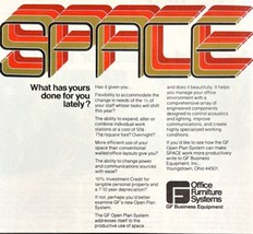 Office Furniture Systems Space 1979 Advertisement Vintage Business DWKK8 - $29.99