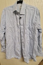 Viyella Stripped Blue Shirt Size 16 - £21.18 GBP