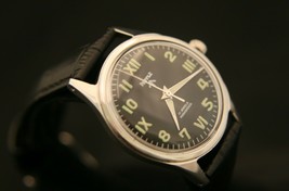 Serviced &amp; restored 1970&#39;s men&#39;s luminous dial HMT military17 jewel wris... - £59.35 GBP