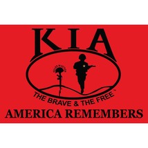 KIA America Remembers Flag On A Stick 12&quot; x 18&quot; - £9.15 GBP
