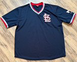TED SIMMONS SIMBA St Louis Cardinals Jersey Mens XL Blue SGA Maryville - $14.50