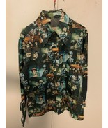 Vintage Disney Mickey Minnie  Polyester Kennington Disco Shirt, 70&#39;s men... - €58,89 EUR
