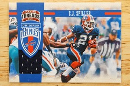 2011 Panini Threads #11 CJ Spiller Gridiron Kings Materials /299 Football Card - $4.94