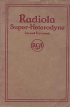 RCA Radiola Super-Heterodyne Second Harmonic Owners Manual 1925 PDF on CD - £16.01 GBP