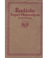 RCA Radiola Super-Heterodyne Second Harmonic Owners Manual 1925 PDF on CD - £15.75 GBP