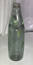 Vintage Rock &amp; Rye Beverage Soda Bottle, Clear Glass Modified Marble In ... - $15.88