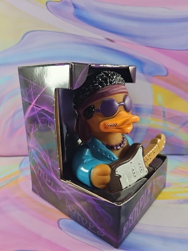 Celebriducks Purple Waves Rubber Duck Collectible New in Box Music 60s Item image 4