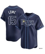 Josh Lowe #15 Rays Men&#39;s Alternative Navy Blue Replica Jersey - $932.77 MXN