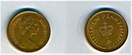 Uk Gb Great Britain Coin 1/2 New Penny Coin 2 Coins 1971 &amp;1975 - £2.79 GBP