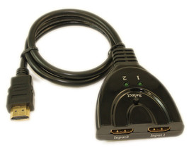 2 In/1 Out Hdmi Switch Auto-Select Pigtail Style 4K@60Hz/4:4:4/Hdcp2.2 - £23.17 GBP