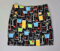 Loudmouth Golf Martini Olive All Over Print Golf Skort Skirt Womens Size... - $518.43 MXN